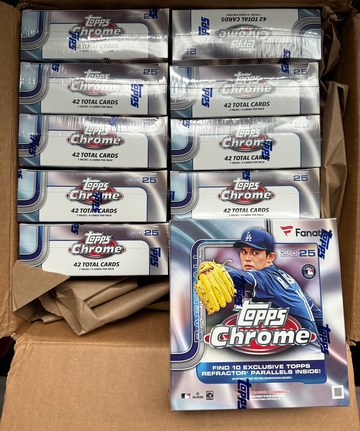 2025 Topps Chrome Baseball Mega Boxes (Lot of 10)