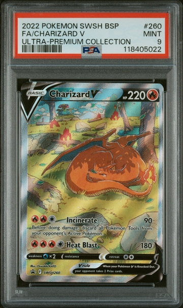 2022 SWSH BSP #260 Charizard V Ultra-Premium Collection PSA 9