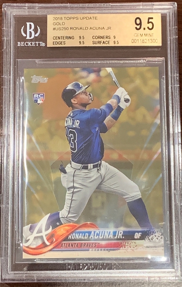 2018 Topps Update Ronald Acuna Jr. Gold BGS 9.5