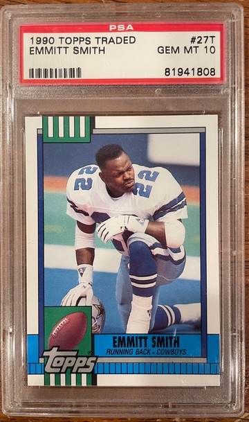 Emmitt Smith - 1990 Topps Traded PSA 10