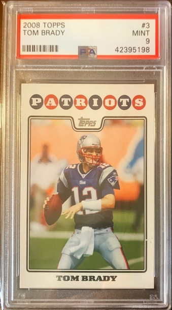 2008 Topps Tom Brady  PSA 9 POP 12 75 Higher