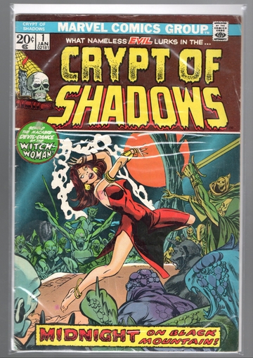 1972 Marvel Horror Comic Crypt Of Shadows Nice Higher Grades With #1