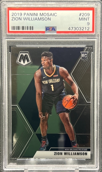 2019 Panini Mosaic Zion Williamson Rookie PSA 9 Mint
