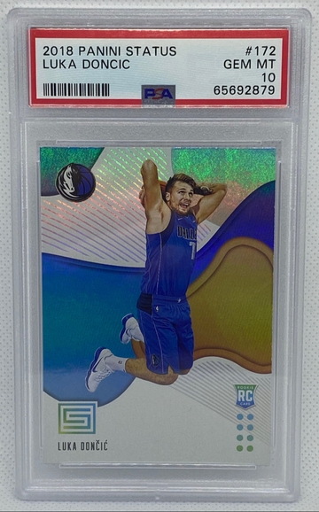 LUKA DONCIC 2018 STATUS ROOKIE PSA 10