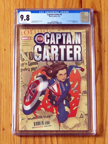 CAPTAIN CARTER #1 CGC 9.8 NM/M WP Jamie McKelvie What If? Doctor Strange MCU