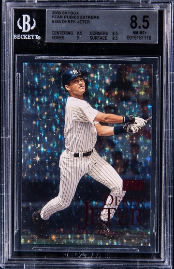2000 Skybox Derek Jeter Star Rubies Extreme BGS 8.5