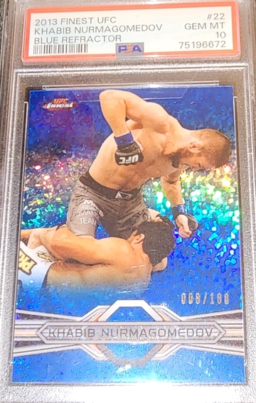 2013 Khabib Nurmagomedov Blue Refractor /188