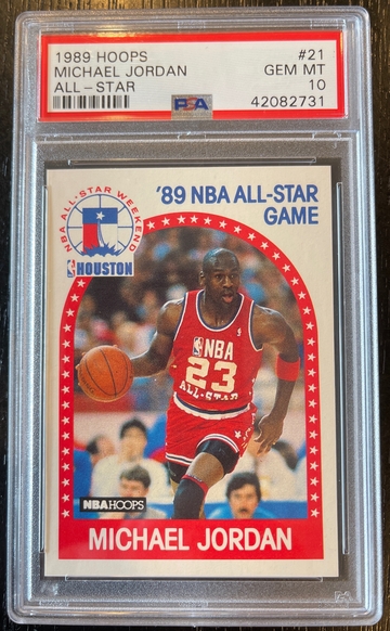 1989 Hoops Michael Jordan 21 psa 10 all star