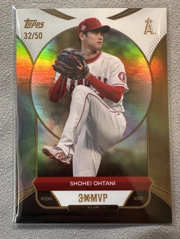 Shohei Ohtani 2025 Welcome to the Club: 3X MVP 32/50 True Gold Foil #1