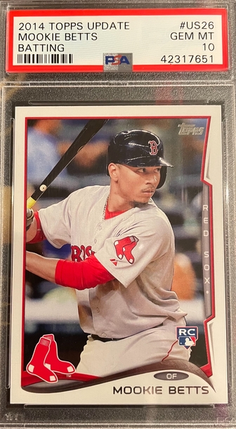 Mookie Betts Topps Update US26 Dodgers Rookie