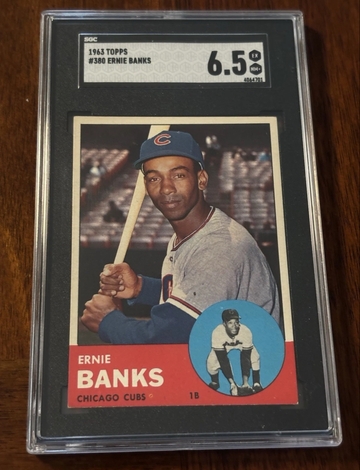 1963 Topps Ernie Banks Mr. Cub SGC 6.5