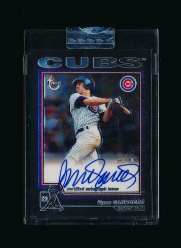 2005 Topps Chrome Retired Autographs Ryne Sandberg Auto Great Signature