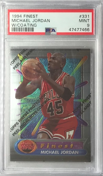 Michael Jordan 1994 Finest w/Coating #331 = PSA 9 Mint