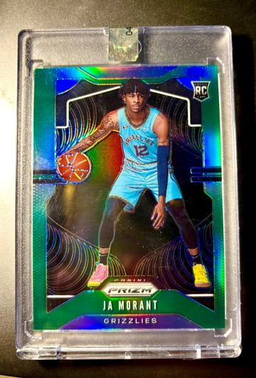 2019 Panini Prizm JA MORANT RC Rookie Green Prizm #249 