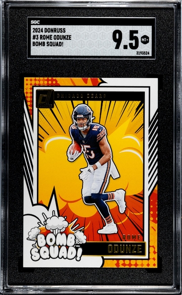 2024 Donruss #3 Rome Odunze Bomb Squad! SGC 9.5