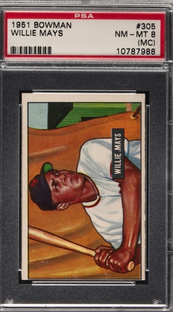 1951 Bowman Willie Mays #305 PSA 8 MC