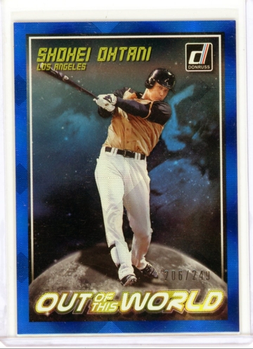 2018 Panini Donruss #OW5 Shohei Ohtani Out of This World Blue