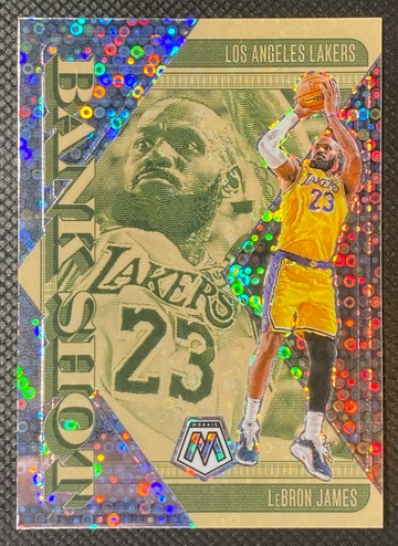 2024-25 Panini Mosaic - Lebron James Bank Shot Fast Break Silver Prizm Disco #18