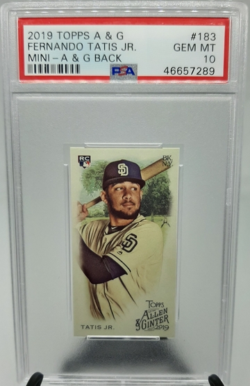 2019 Topps Allen & Ginter Fernando Tatis Jr. Mini A&G Back PSA 10 Rookie RC