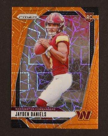 2023 Panini Prizm 347 Jayden Daniels Orange Rookie Washington Commanders