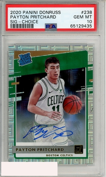 2020 PANINI DONRUSS PAYTON PRITCHARD #238 SIG CHOICE PSA 10 AUTO RC