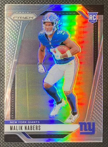 2024 Panini Prizm - Malik Nabers True Silver Prizm RC #370 NY Giants