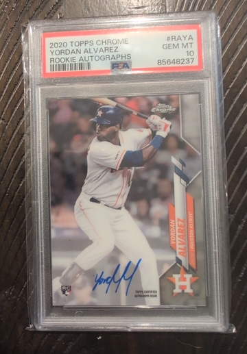 2020 Topps Chrome Yordan Alvarez Rookie RC Auto