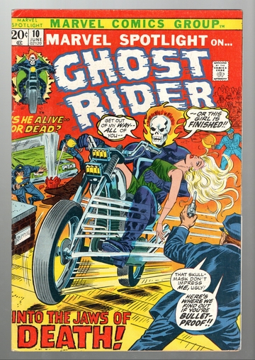 1973 Marvel Comic Book Marvel Spotlight #9 6th Ghost Rider AppearanceF