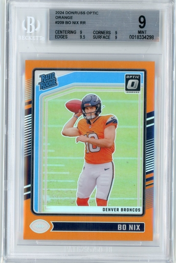2024 Donruss Optic Orange Bo Nix 