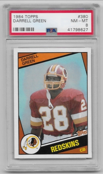 1984 Topps Darrell Green Rookie Card PSA 8