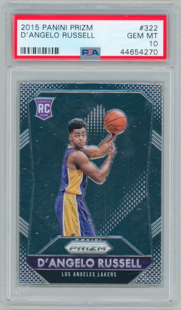 D'Angelo Russell 2015 Panini Prizm RC #322 PSA 10