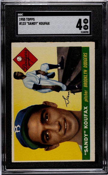 1955 Topps Sandy Koufax #123 SGC 4