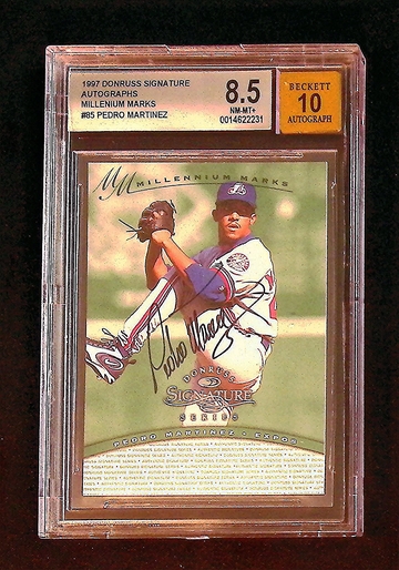 1997 Donruss Signature MILLENIUM Pedro Martinez AUTO