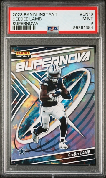CeeDee Lamb 2023 Panini Supernova NFL #SN-16 Football Card PSA 9 Mint