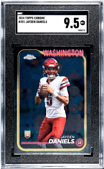 2024 Topps Chrome Jayden Daniels #201 RC SGC 9.5
