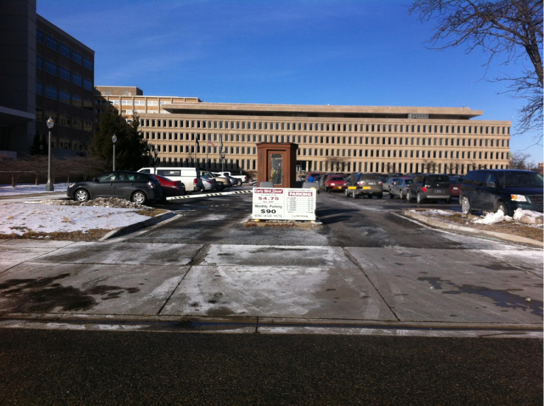 Constitution Hall Lot Parking in Lansing ParkMe