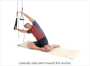 Lateral side bent toward the anchor.