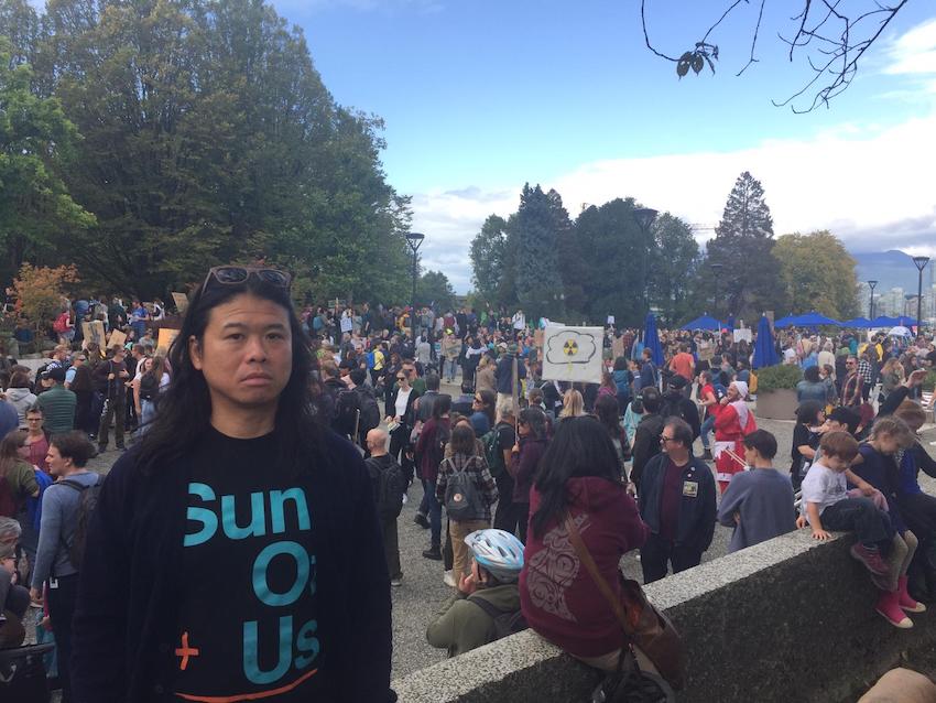 Angus at Vancouver Climate Strike