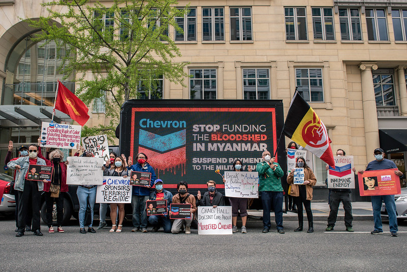 chevron/total protest in DC