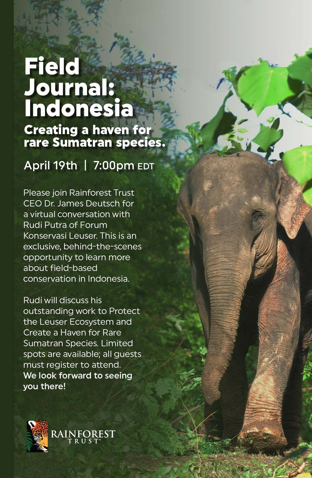 An invitation describing the event details