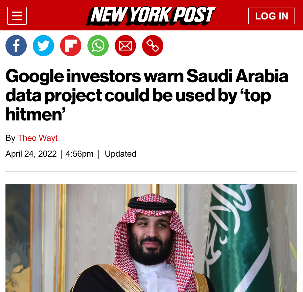 SumOfUs Alphabet resolution in the New York Post