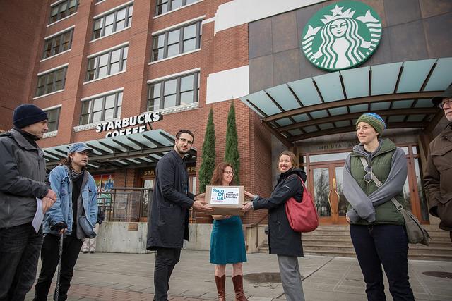 Starbucks petition delivery