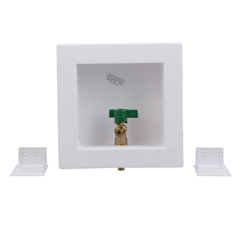 39158 - Oatey 39158 - Square Ice Maker Outlet Box w/ 1/4 Turn Lead Free ...