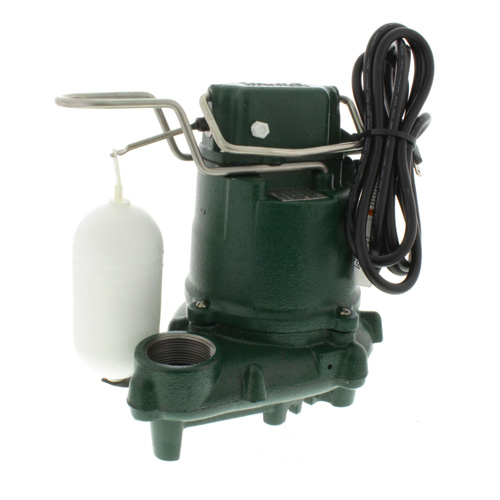 Zoeller 570001 MightyMate Automatic Cast Iron Effluent Pump 115 V, 0.3 HP