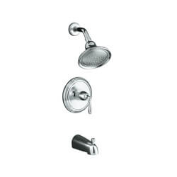 KOHLER Devonshire Rite-Temp Dusch- & Badewannenthermostat Mit Hebelgriff, Auslauf & 2,5 GPM Duschkopf