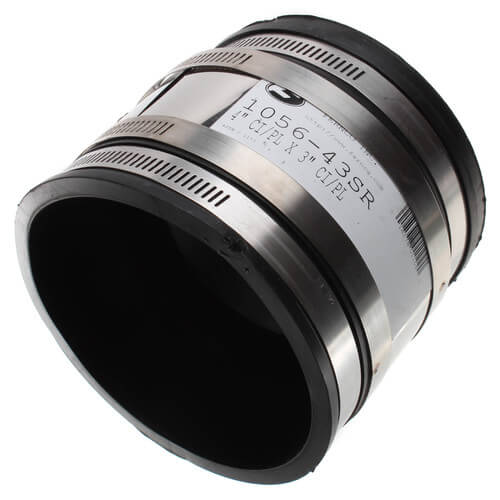 105643SR Fernco 105643SR 4" x 3" Shear Ring Coupling (Cast Iron