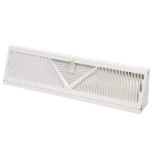 10680 Hart & Cooley 10680 18" White Baseboard Diffuser (406 Series)