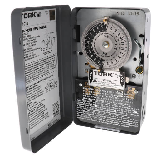 Tork 1101B 24 Hour Time Switch Indoor 120V 21102 industrial timer