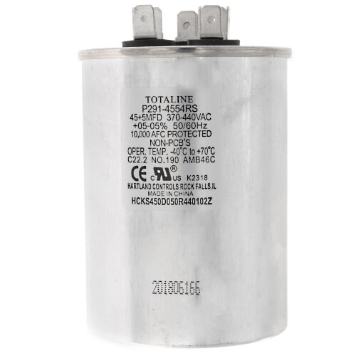 1185330 Heil Quaker (ICP) 1185330 5+45MFD 440V Round Capacitor