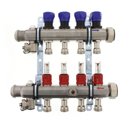 16032 Viega 16032 4Loop ProRadiant Stainless Steel Manifold Shut